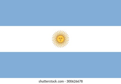 White And Blue Flag Of Argentina