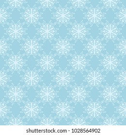 White and blue floral pattern. Seamless ornament for textile and wallpapers