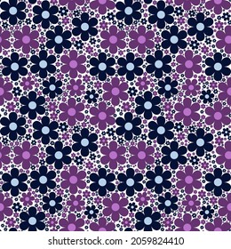 Weiße und blaue Blumen und floraler Hintergrund. Abstrakter Musterhintergrund. Farbiges Verpackungspapier.