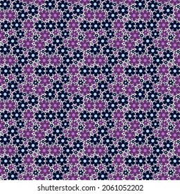White and blue flower and leafs background. Abstract pattern background. Colorful wrapping paper.