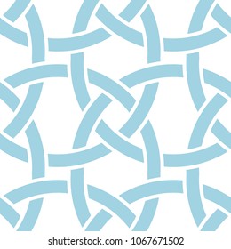 White and blue geometric print. Seamless pattern for web, textile and wallpapers