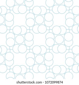 White and blue geometric seamless pattern for web, textile and wallpapers