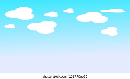 White and blue gradient sky background with geometric cloud-shaped designs, creating a modern and dreamy atmosphere. Perfect for digital artwork, web design, branding, and creative projects.