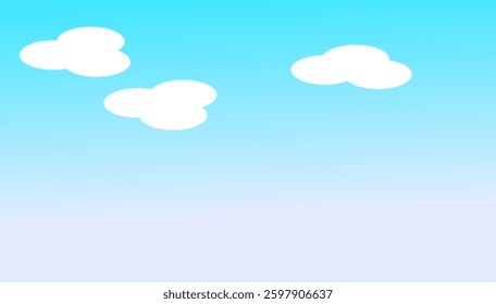 White and blue gradient sky background with geometric cloud-shaped designs, creating a modern and dreamy atmosphere. Perfect for digital artwork, web design, branding, and creative projects.