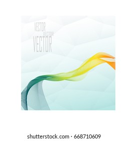 White blue and green abstract wave background pattern,light glow technology style, graphic design vector

