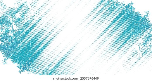 White and blue halftone dots gradient pattern grunge texture background. Pop art dots.