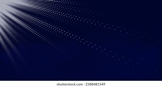White blue halftone dots gradient pattern grunge texture background.