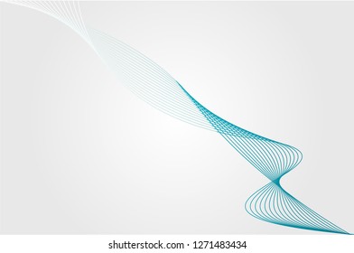 White and blue helix background on gray background.