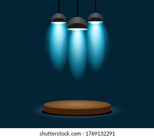 white blue highlight spotlight lamp outstanding show stage advertising