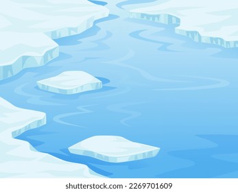 White blue ice flat background vector art