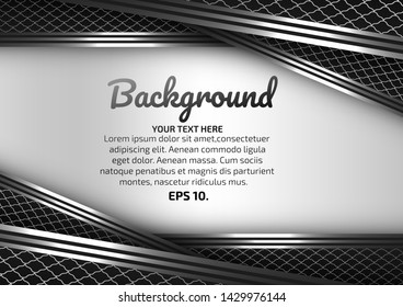 White and blue mesh background wallpaper Straight line geometry Modern abstract eps10 vector