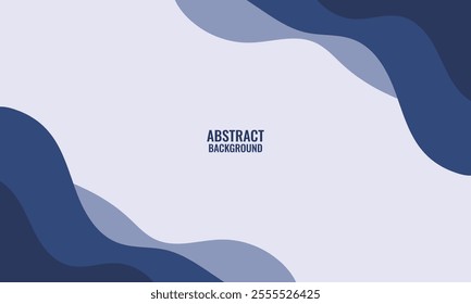 White and blue modern abstract wide poster and banner background