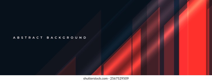 White and blue modern abstract wide banner with geometric shapes. Abstract background vector illustration