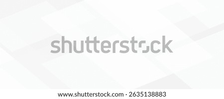 White and blue modern abstract wide banner with geometric shapes. Dark blue and white abstract background. Vector illustration