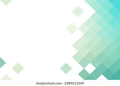 Fondo de píxeles de mosaico blanco y azul con espacio de copia. Fondo de mosaico abstracto degradado. Fondo de rompecabezas artístico.