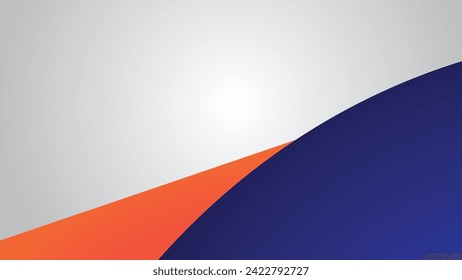 White blue and orange abstract background wallpaper design vector image with gradient for backdrop or presentation
