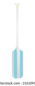 White and blue paddle. vector