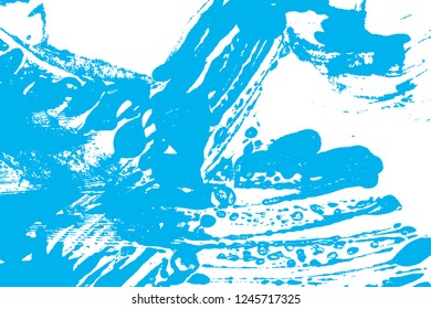 white and blue paint fashion background texture with grunge brush strokes