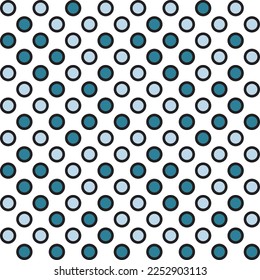 White and blue pastel polka Dot pattern background. Vector illustration.