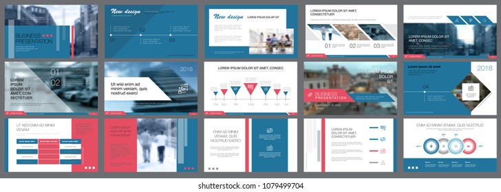 White, blue and pink slides for reports and presentation templates. Business and analysis concept can be used for infographic design, leaflet layout and advertising banner