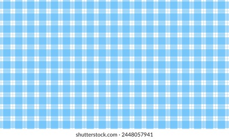 White and blue plaid pattern classic background