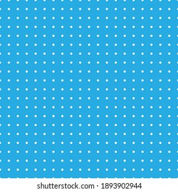 White and blue Polka Dot seamless pattern. Vector background.
