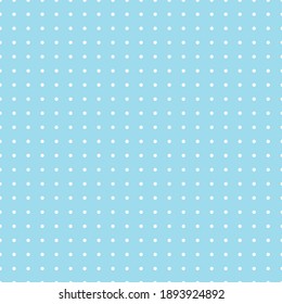White and blue Polka Dot seamless pattern. Vector background.