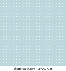 Weiß und blau Polka Dot nahtloses Muster. Für Tischdecken, Kleidung, Hemden, Kleider, Papier, Bettwäsche, Decken, Bettdecken und andere Textilerzeugnisse. Vektorhintergrund.
