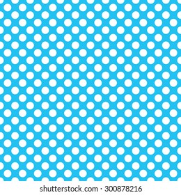white & blue polka dots pattern, seamless texture background