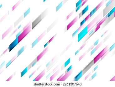 White blue purple geometric tech abstract background. Futuristic vector minimal design