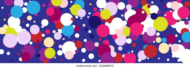 White Blue Red Dark Violet Kids Illustration. Indigo Children Yellow Beige Green Background. Pastel Play Multicolor Rainbow Purple Pattern. Vibrant Circles Pink Color Bordo Bright Composition.