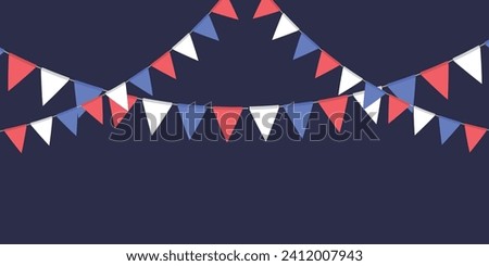 Similar – Image, Stock Photo Decoration pennant chain