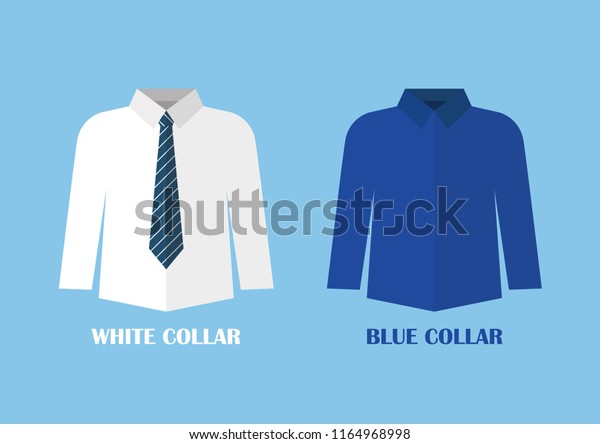 White Blue Shirt Vector Illustraton White Stock Vector Royalty Free 