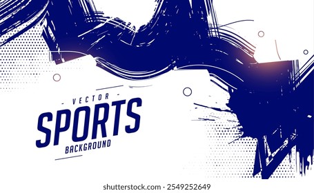 white and blue sporty decal background with abstract design vector