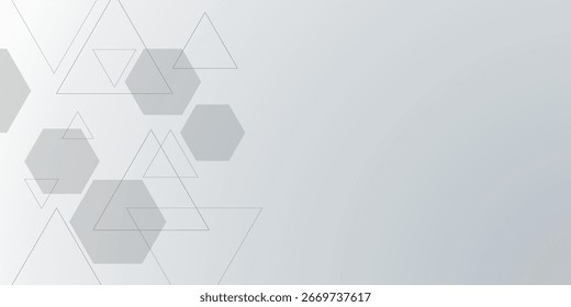 White and blue technology hexagonal abstract background. Vector abstract graphic design banner pattern background. Abstract polygonal background. Healthcare and technology concept with flat icons.