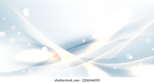 ilustración vectorial de diseño elegante de fondo de onda blanca y azul