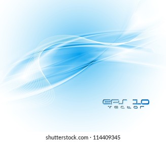 Olas blancas y azules. Fondo vectorial Eps 10