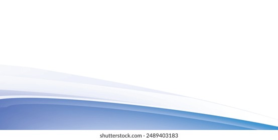 white and blue wavy shapes background. suitable for business poster, corporate banner, presentation, brochure, flyer, cover, Abstract vector background, transparent waved lines for brochure, website, 