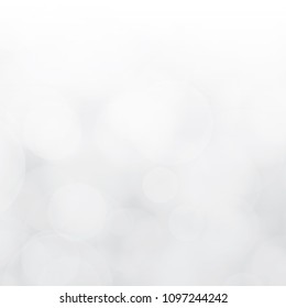 white blur abstract background. bokeh christmas blurred beautiful shiny Christmas lights illustration. Vector