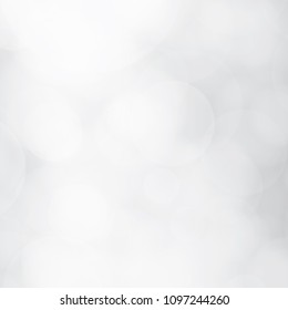 white blur abstract background. bokeh christmas blurred beautiful shiny Christmas lights illustration. Vector