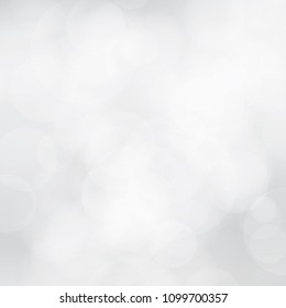 white blur abstract background. bokeh christmas blurred beautiful shiny Christmas lights illustration. Vector