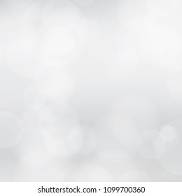white blur abstract background. bokeh christmas blurred beautiful shiny Christmas lights illustration. Vector