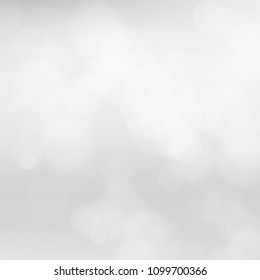 white blur abstract background. bokeh christmas blurred beautiful shiny Christmas lights illustration. Vector