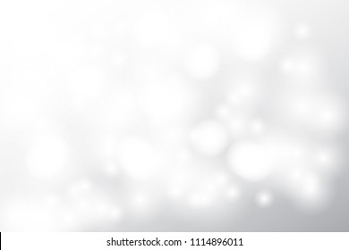 White blur abstract background. bokeh christmas blurred Christmas lights