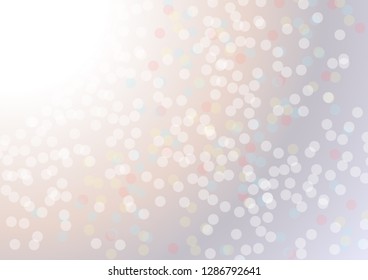 white blur abstract background. bokeh christmas blurred beautiful shiny Christmas lights - Vector illustration