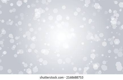 weißer, abstrakter Hintergrund. Bokeh-Weihnachtsstürmen unscharfer, schöner, glänzender Weihnachtslichter Vektorgrafik
