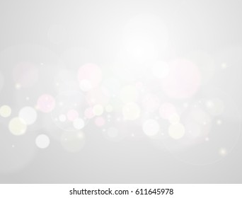 white blur abstract background. bokeh christmas blurred beautiful shiny Christmas lights