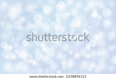 White blur bokeh. Light glow. Shiny party sparkles. Blurry celebrate effect. Soft dreamy texture. Defocused silver glitter. Circle sparks. Blinking spots. Vector neoteric background