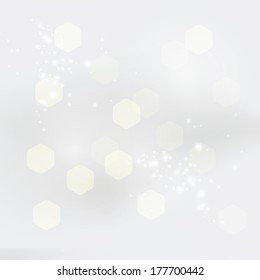 White blurred bokeh background.