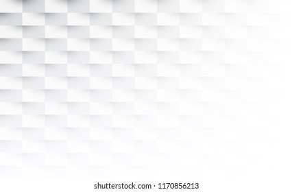 White blurred geometric checkered texture pattern. Abstract vector background.